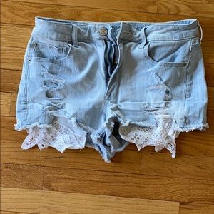 American eagle jean shorts super stretch
